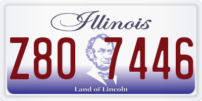 IL license plate Z807446