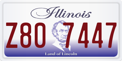 IL license plate Z807447