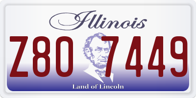 IL license plate Z807449