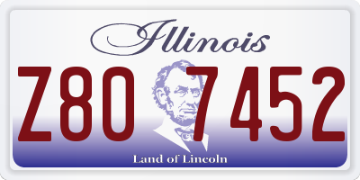 IL license plate Z807452