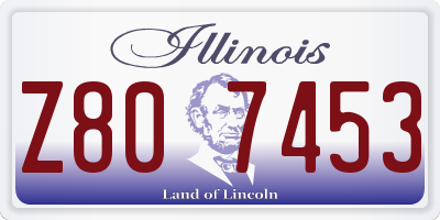 IL license plate Z807453