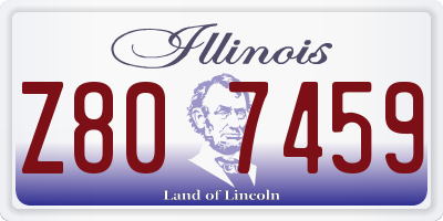 IL license plate Z807459