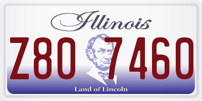 IL license plate Z807460