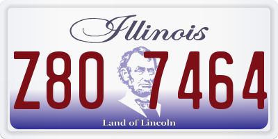 IL license plate Z807464
