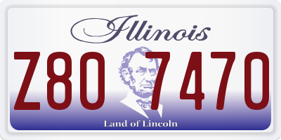 IL license plate Z807470