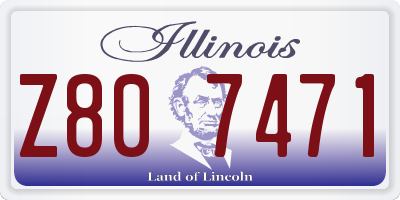 IL license plate Z807471
