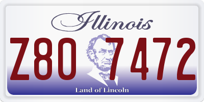 IL license plate Z807472