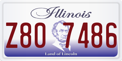 IL license plate Z807486