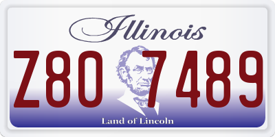 IL license plate Z807489