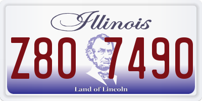 IL license plate Z807490