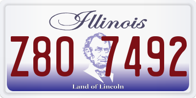 IL license plate Z807492