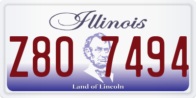 IL license plate Z807494