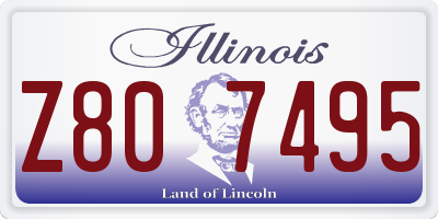 IL license plate Z807495