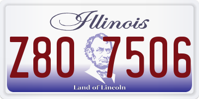 IL license plate Z807506