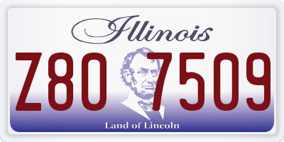IL license plate Z807509