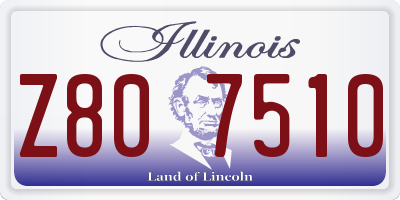 IL license plate Z807510