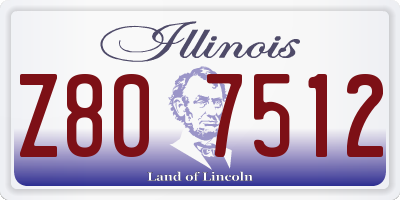 IL license plate Z807512