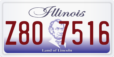IL license plate Z807516