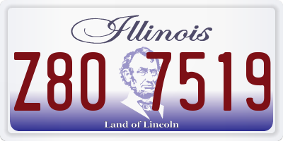 IL license plate Z807519