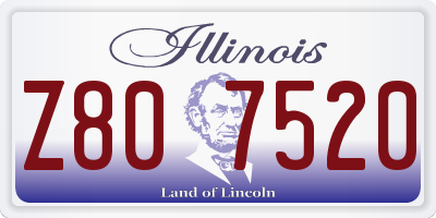 IL license plate Z807520