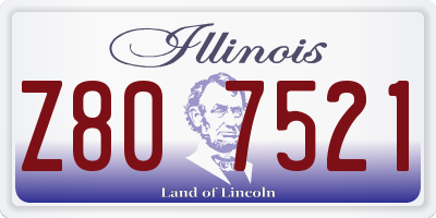 IL license plate Z807521