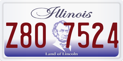 IL license plate Z807524