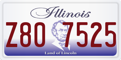IL license plate Z807525