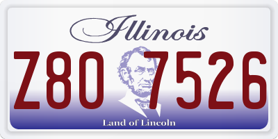IL license plate Z807526