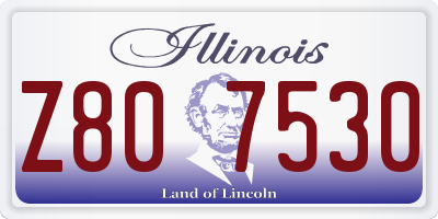 IL license plate Z807530