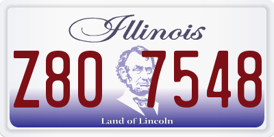 IL license plate Z807548