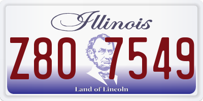 IL license plate Z807549