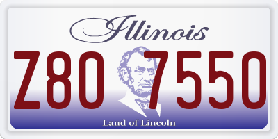 IL license plate Z807550
