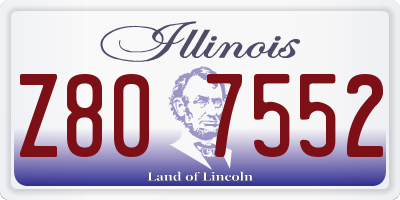 IL license plate Z807552