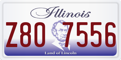 IL license plate Z807556