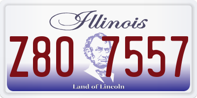 IL license plate Z807557