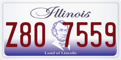 IL license plate Z807559