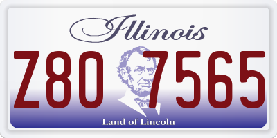 IL license plate Z807565