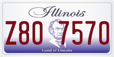 IL license plate Z807570