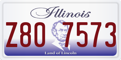 IL license plate Z807573