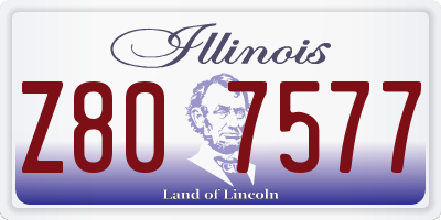 IL license plate Z807577