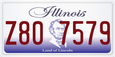 IL license plate Z807579