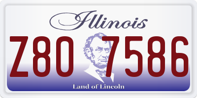 IL license plate Z807586