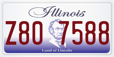 IL license plate Z807588