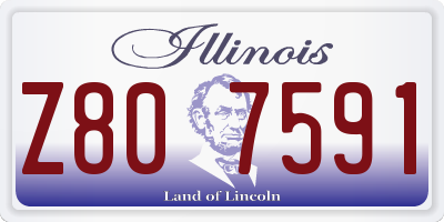 IL license plate Z807591