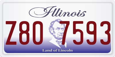 IL license plate Z807593