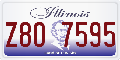 IL license plate Z807595