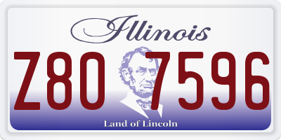 IL license plate Z807596