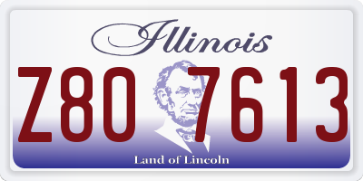 IL license plate Z807613