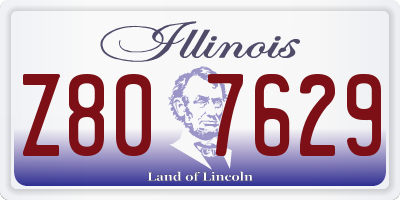 IL license plate Z807629