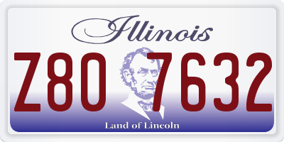 IL license plate Z807632